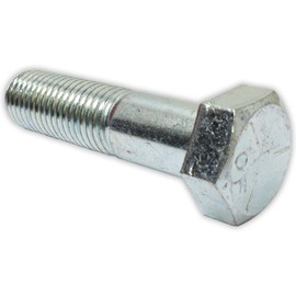ToolUSA 1" (2.5 cm) Diameter Hex Bolt | 4.25" (11.4 cm) Total Length | Coarse Thread & Zinc Coating | Reliable & Lustrous Finish