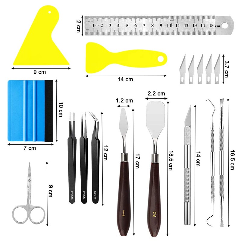 X SIM FITNESSX 18 Pcs Craft Weeding Tools Set, Basic