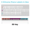 Removable Piano Sticker Easy Install Notes Guide for 88 Keys