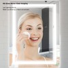 LED Bathroom Mirror Wall-Mounted Vanity Mirror with Anti Fog,Dimmable Waterproof