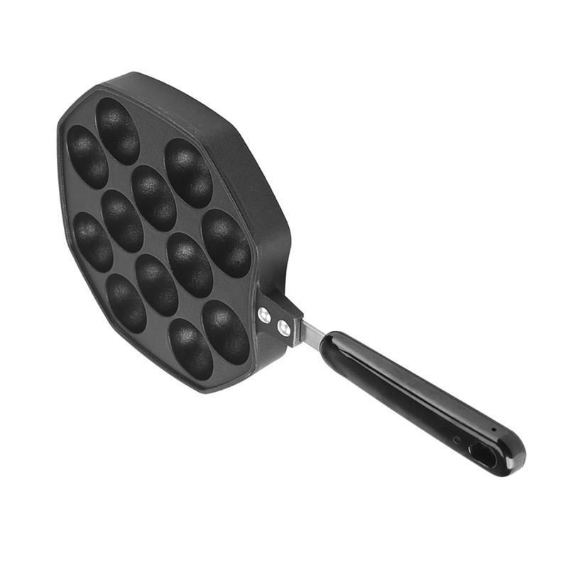12 Cavities Aluminum NOn stick Takoyaki Grill Pan Plate Octopus