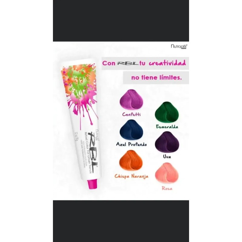 12 Tintes Fantasías Semipermanentes Para Cabello 90g