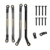 RampCrab High Clearance 4 Links Set for SCX24 Deadbolt, Brass