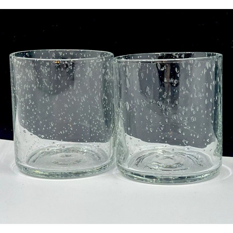 Magenta Citrine Atlas Collection Set of 2 Cocktail Glasses New