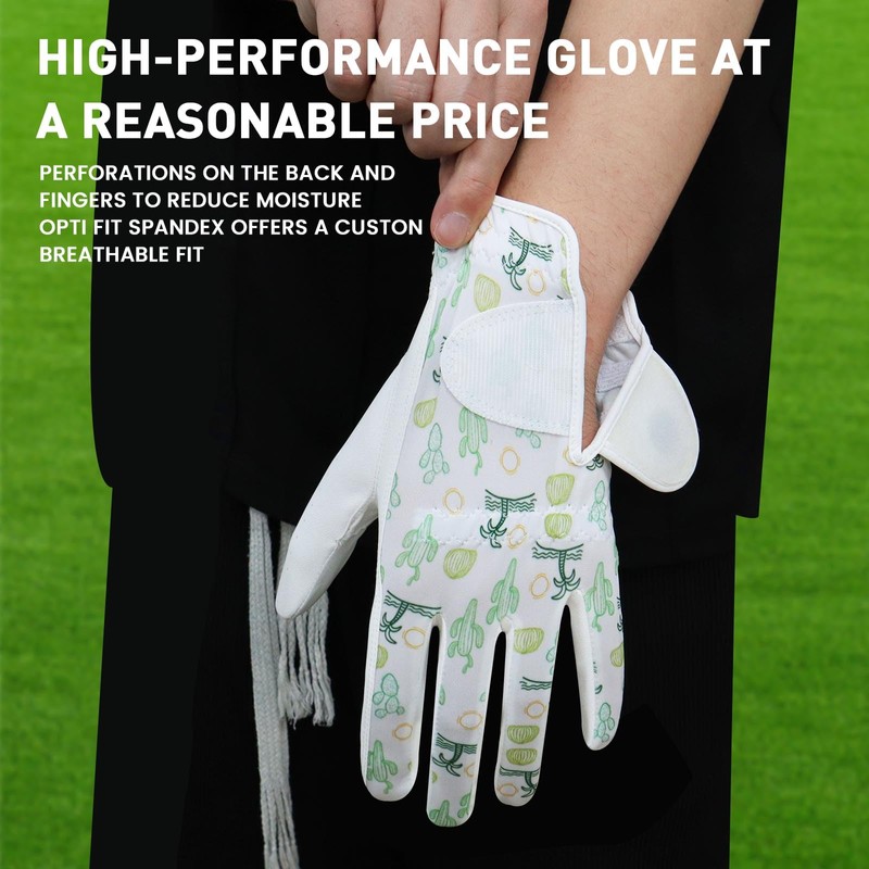 FINGER TEN Golf Gloves Men's Left Right Hand Leather with