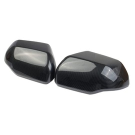 Carbon Fiber Side Door Rearview Mirror Guard Cover Molding Trim For Toyota Tundra 2022+ Sequoia 2023+