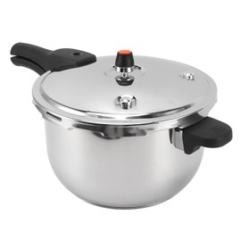 Stainless Steel Pressure Cooker, Multifunctional with Safety Valve, Efficient and Fast Cooking Universal Pressure Canner, Compatible with Gas & Induction Cooker Explosion Proof