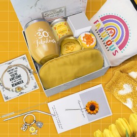 WULAIHO 30th Birthday Gifts for Women, Happy 30th Birthday Basket Gifts Box for Her Daughter Sister Girlfriend, Tumblers Gifts Set for 30 Year Old Women,Funny 30 Birthday Gifts Ideas