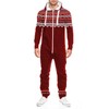 UpTickWear Men's Printed Onesie Hoody All In One Tracksuit Men
