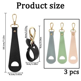 3 Pcs Hat Clip PU Leather Travel Hat Clip for Hands-Free Storage,Travel Accessory for Handbags, Backpacks & Luggage, Perfect for Women Ideal for Vacation, Beach & Cruises (Pink+Blue+Green)