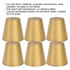Pack of 6 Small Lampshades, Clip on E14 Incandescent Lampshades,