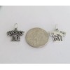 Sterling Silver Sweet 16 Sixteen small charm.
