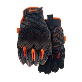 Watson Gloves Overtime Glove - Shock Absorption, Impact Protection, Microfibre Palm, Air Flow Mesh on Back, TPR Protection, Snug-fitting Neoprene Wrist, Hook & Loop Closure, D3O (Medium, 025)