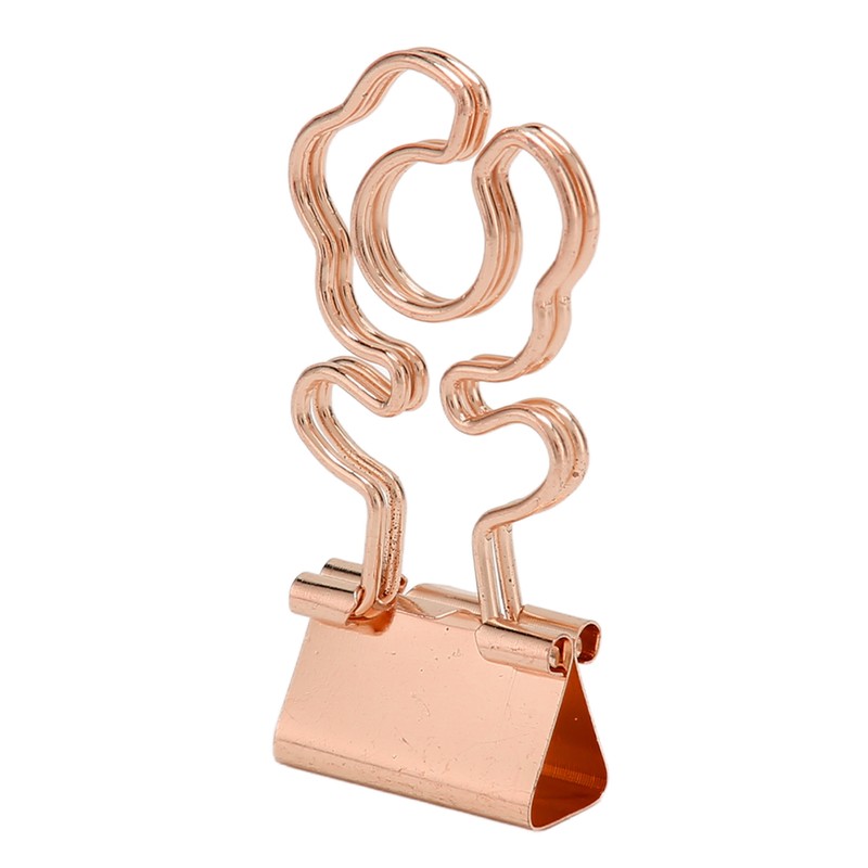100 Pcs Mini Binder Clips Flower Shape Strong Clamping Force