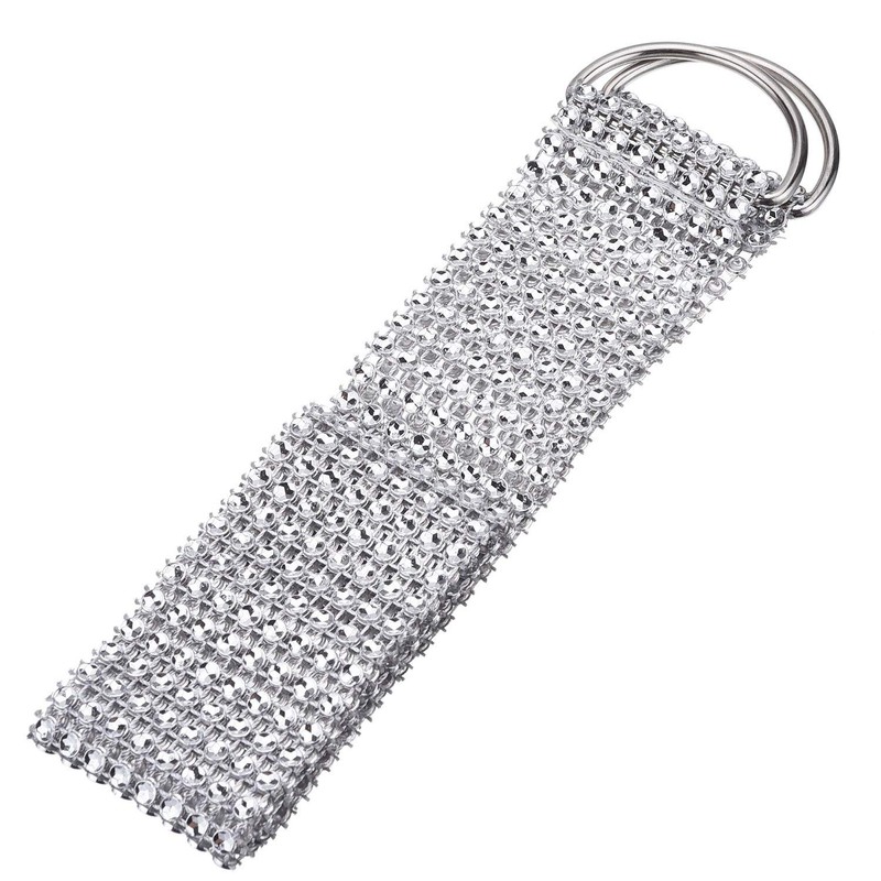 Hotop 2 Pairs of Crystal Rhinestone Diamond Curtain Tie Backs