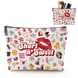 Singer Makeup Bag with Zipper, Make up Bags for Women Daughter Sister Friends, Singer Merch Cosmetic Bag Musical Gifts for Music Lovers