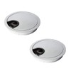 sossai® KDM1-AL Cable Feed-Through / Desk Duct with Brush for