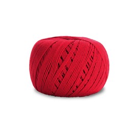 Circulo Amigurumi Yarn, 100% Mercerized Brazilian Virgin Cotton - Cotton Yarn for Crocheting and Knitting, Soft Yarn, Red Yarn Art - Sport Weight Yarn, 4.4 oz, 278 yds - Color 3528 - Carmine