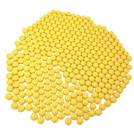 1.2CM Glass Mosaic Stone Tiles, 500g Non-Transparent Mosaic Pieces for Arts and Crafts, Plates, Picture Frames, Flowerpots, Handmade and Home Decorative (Yellow)