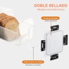 Caja para Pan con Bandeja, Contenedor para Pan con Tapa