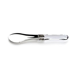 HOME OF GELATO STAINLESS GELATO SPATULA 10 3/8 INCH, CLEAR HANDLE (3PCS CLEAR)