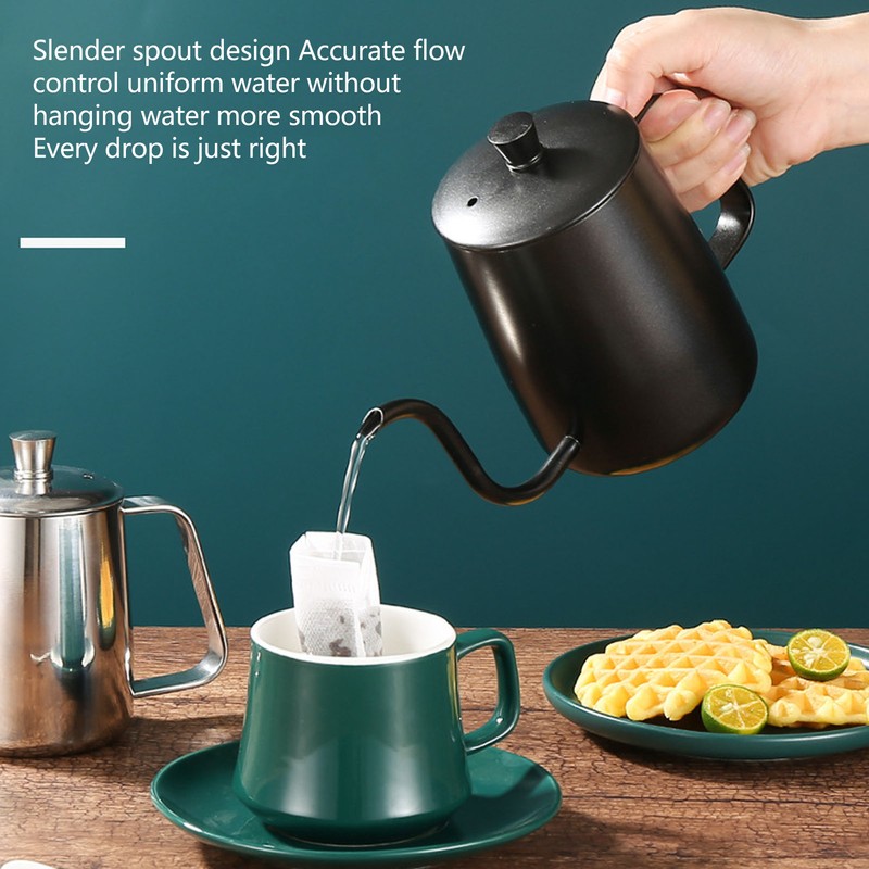Small Pour Over Coffee Kettle Stainless Steel Precisely Control Coffee