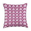 Pink Poodle Dog Pattern Poodles Throw Pillow