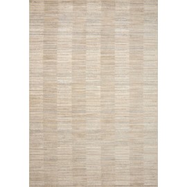 Loloi Arden Rug, Natural & Pebble 2'-6" x 4'-0" Area Rug – Neutral Accent Rugs for Living Room, Bedroom, Entryway & Hallway, No Shed High Traffic Area Home Decor Rug