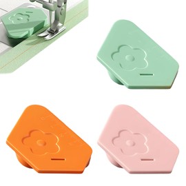 3 Pezzi Guida Magnetica per Macchina da Cucire a Forma di Fiore, Posizionatore Magnetico Universale per Cucito Professionale, Accessori Macchina da Cucire per Bordi e Orli Precisi, 3 Colori
