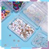 ISKYBOB 6 Packs Rectangle Small Clear Plastic Storage Containers Box