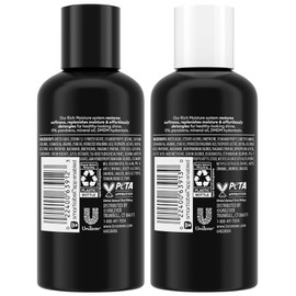 TRESemmé Travel Essentials, Rich Moisture Shampoo 3-Pack + Conditioner 3-Pack – Moisturizing Hair Care with Hyaluronic Acid, Paraben-Free, 3 Oz Ea