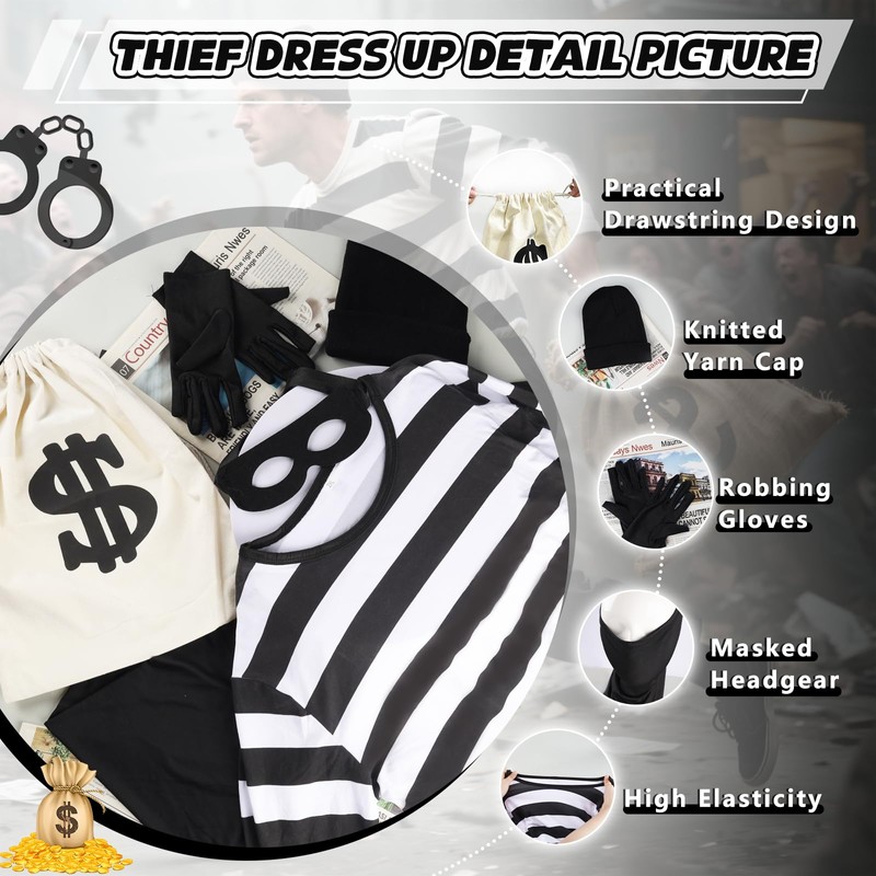 Burglar Costume Adults (L)