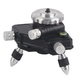 Laser Tripod Base Small, Laser Mount Tripod 360° Rotatable Levelling Base Aluminium Housing Laser Level Tripod Mount Adapter for Laser and Levelling Devices