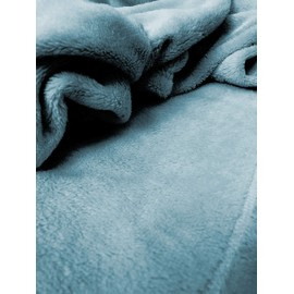 U.S. Polo Assn. Oversized Lightweight Throw Blanket for Bed/Sofa - Soft Fleece Couch Blankets and Throws - Cozy Decorative Bedding - 50"x70"/Ocean