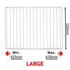 SPARES2GO Fridge Shelf compatible with Diplomat Refrigerator Freezer Adjustable White
