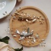Bufenia Flower Wedding Hair Clips Pearl Hair Clips Rhinestone Headwear