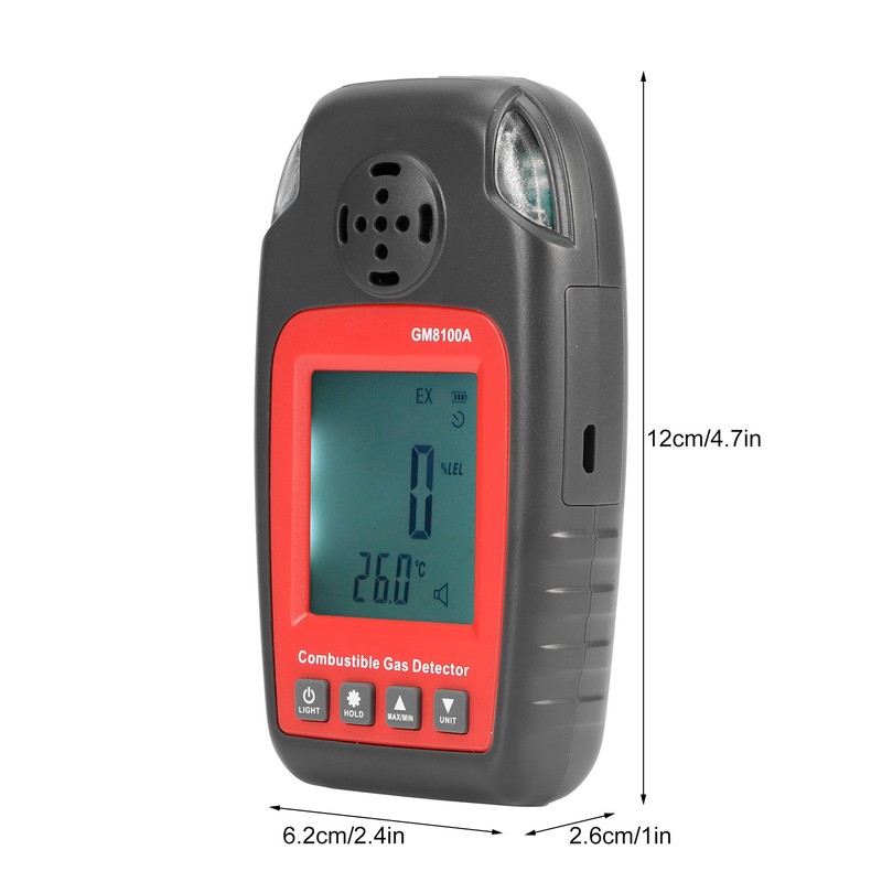 3.6V Combustible Gas Detector with Indicator Light Sound Alarm for