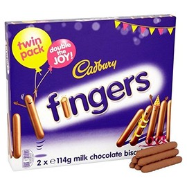 Cadbury Milk Chocolate Fingers 114g (Pack of 4)