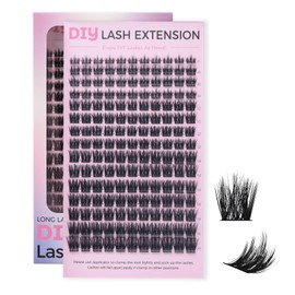 Miuffue Cluster Eyelash Extensions 165 PCS Cluster Lashes Wispy DIY Individual Lashes Cluster Super Thin Band Eyelash Clusters Soft Mink False Eyelashes Mixed Tray(C-8-16mix)