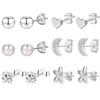 Sterling Silver Stud Earrings For Women Hypoallergenic Earrings Studs Small