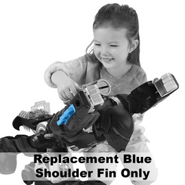 Imaginext Replacement Part DC Super-Friends Bat-Tech Batbot Playset ~ GWT23 - Replacement Blue Shoulder Fin