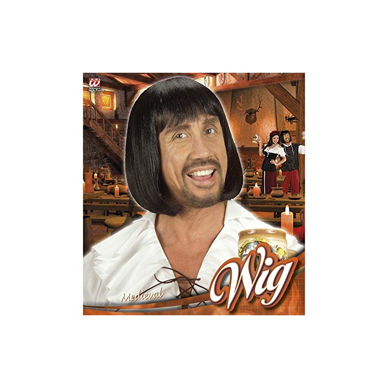 Widmann PARRUCCA UOMO MEDIEVALE NERA -