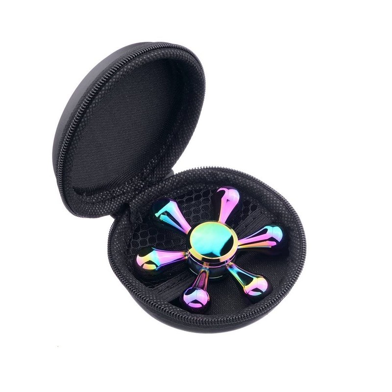 Finger Spinner Hand Spinner Shell Rainbow Water Drops Pattern, with
