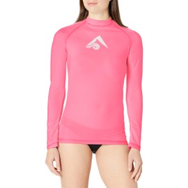 Kanu Surf Women's Keri Long Sleeve UPF 50+ Rash Guard, Pink, X-Small