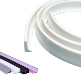 2 Metros Barrera Impermeable Presa de Agua para Ducha, Barrera Impermeable de Silicona Autoadhesiva Presa de Tira de Agua Protector de Ducha (gris)