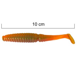 SEABUZZ Rubber Fish Fishing Lure Set Duo Shad 5 Pieces x 100 mm - Pike Trout Perch Rubber Bait - Zander & Catfish Artificial Bait - Predator Fish Fishing Set - Fresh and Saltwater Fishing Equipment