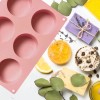 6 Piezas Molde Silicon De 6 Agujeros Para Jabone Repostería；Moldes