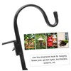 CAXUSD 1 Set Shepherd Hook Flagpole Lawn Exterior Outdoor Shepherds