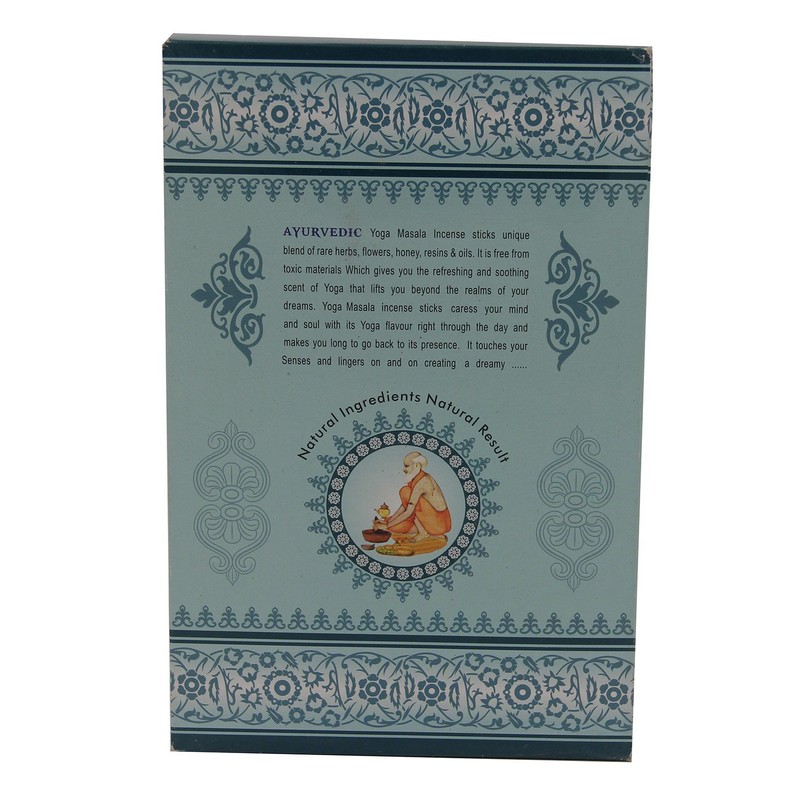 DharmaObjects Ayurvedic Yoga Masala Incense Sticks - Box 12 Packs