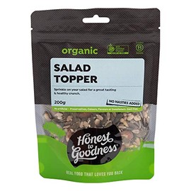 Honest to Goodness, Organic Salad Topper, 200 g Hand-Blended Mix, Crafted to Elevate Your Culinary Creations. Go-to Choice for Flavor, Nutrition, and Satisfaction.